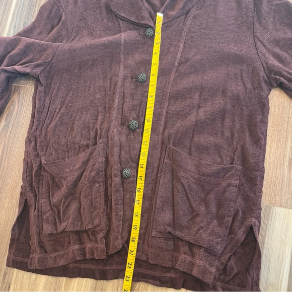 David Dart Cardigan Sweater Womes Button Front Rayon Vintage Brown - Picture 12 of 12